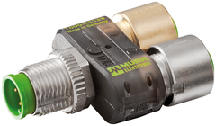 Murr T-Coupler slim M12 male 5-pole / 2x M12 female
