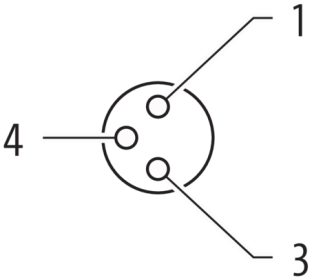 Murr T-coupler M12 male / M8 female 0°, parallel circuit