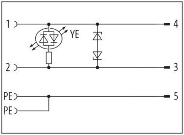 Murr M12 Adaptor on top of MSUD valve plug, 3-pole