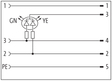 Murr M12 Adaptor on top of MSUD valve plug, 5-pole