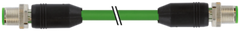 Murr M12, male 0° / male, 0°, shielded, ethernet, 4-pole, 5m