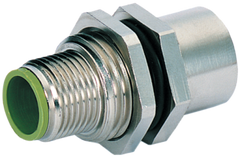 Murr M12 Panel feed through, 8-pole, male/female, A-coded Murrelektronik