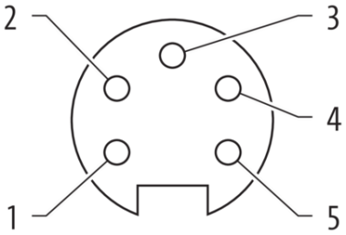 Murr Screw terminal, 7/8'' female 0°, field wireable, 5-pole