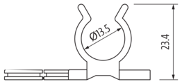 Murr Universal holder for connector, modular, 14mm