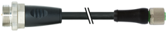 Murr M12 Power female 0°, L-code/ male 0°, 7/8", 0.6m Murrelektronik