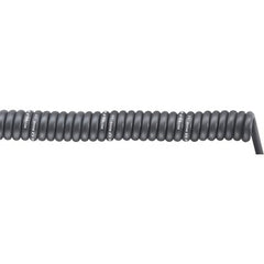 Lapp Spiral H07BQ-F Retractable coiled cable, black, 4G 1.5mm²