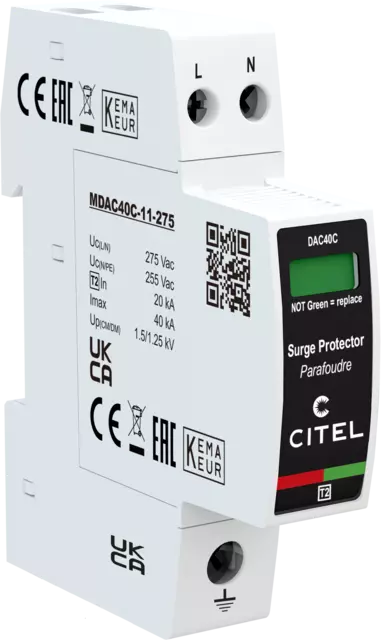 Citel DAC40C-11-275 SPD, compact, type 2/3, 1-phase, 230V