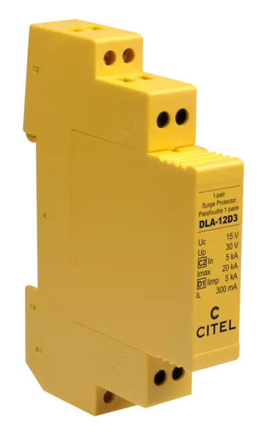 Citel DLA-12D3 SPD, 1-pair, Din rail, plug-in, 12V