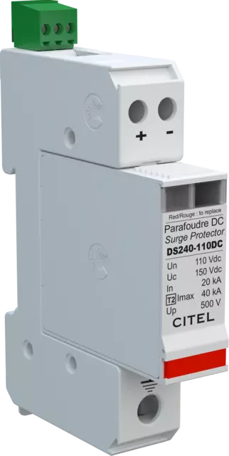 Citel DS240S-110DC SPD, compact, type 2, DC/PV network, 110VDC