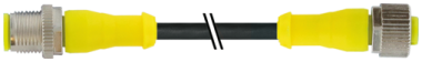 Murr M12 male 0°/female 0°, AIDA conform, 4-pole, 1m Murrelektronik