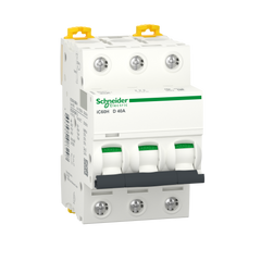 Schneider Miniature circuit-breaker, D, 3-pole, 40A