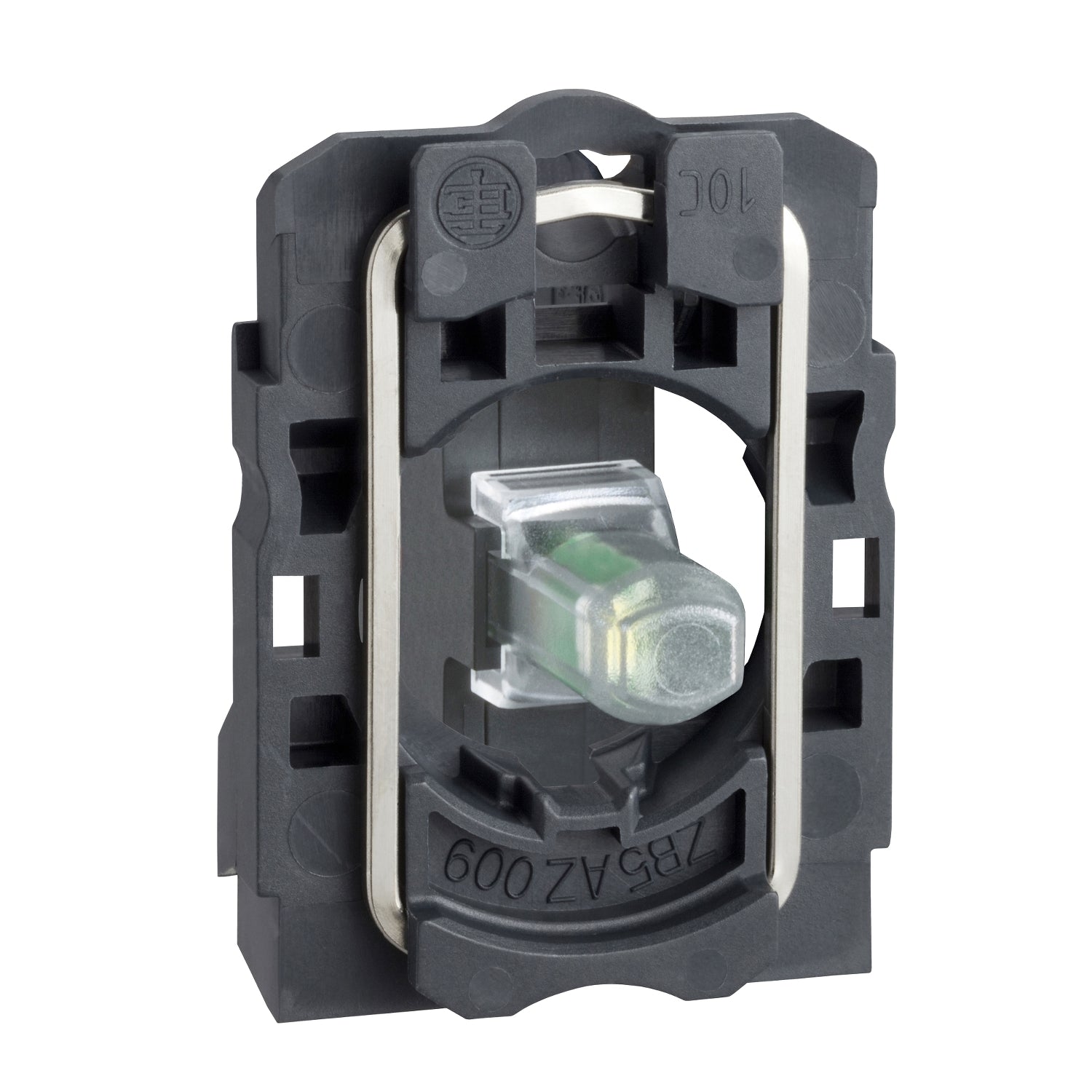 Schneider Light block, body/fixing collar, red, 24 - 120V
