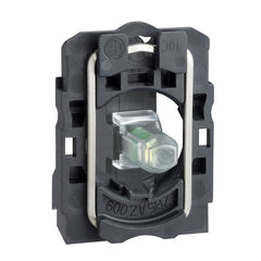 Schneider Light block, body/fixing collar, red, 24 - 120V