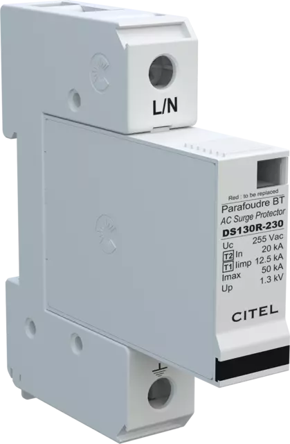 Citel DS131R-230 SPD, type 1+2, AC, 1-pole