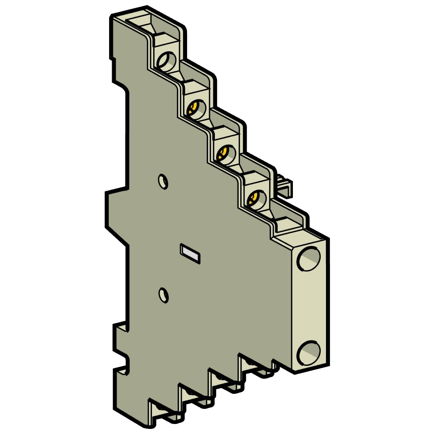 Schneider Auxiliary contact block, screw, 2NO + 2NC