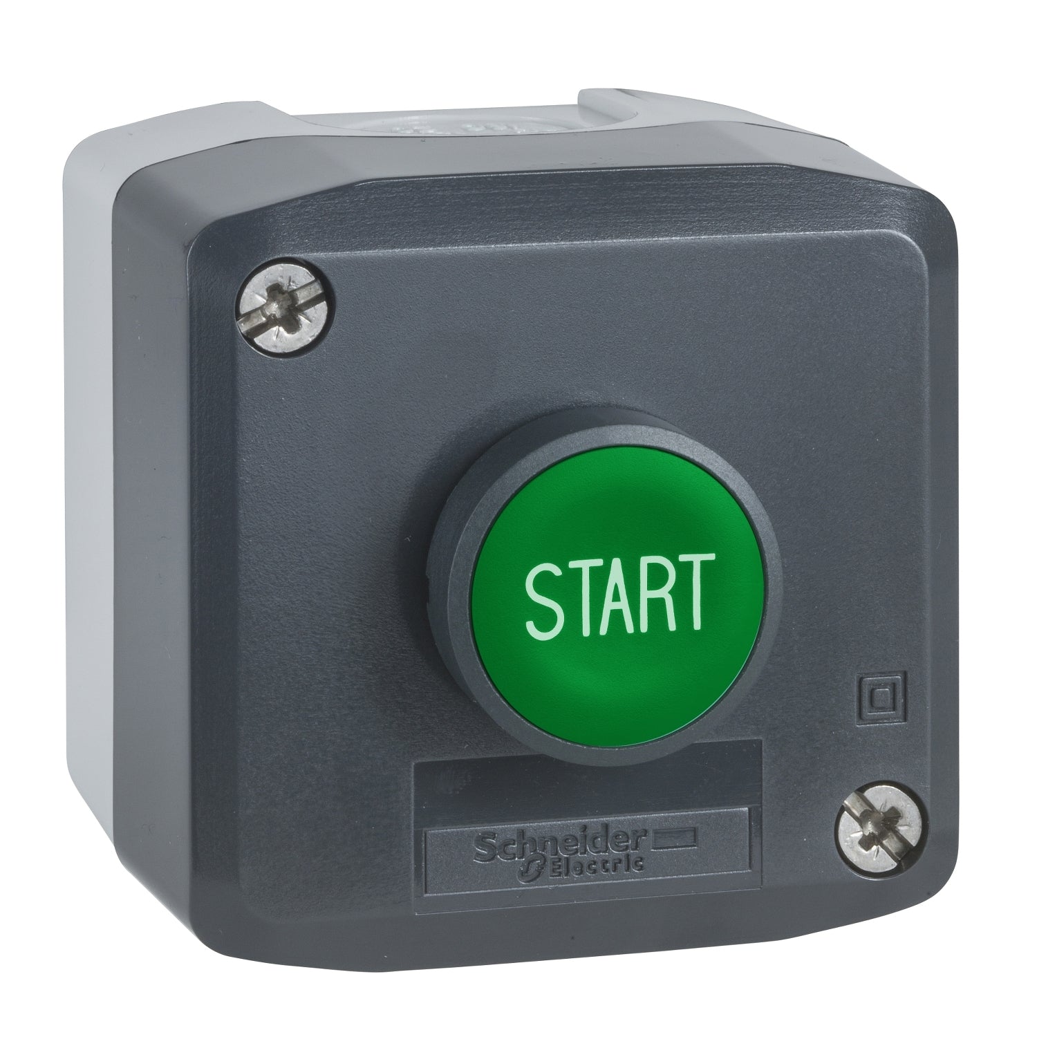 Schneider Control station, green p/button "Start", Ø 22