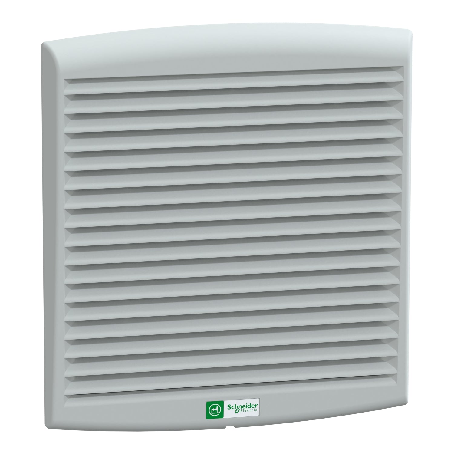 Schneider Outlet grille, plastic, grey, 268 x 248mm