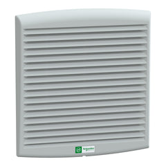 Schneider Outlet grille, plastic, grey, 268 x 248mm