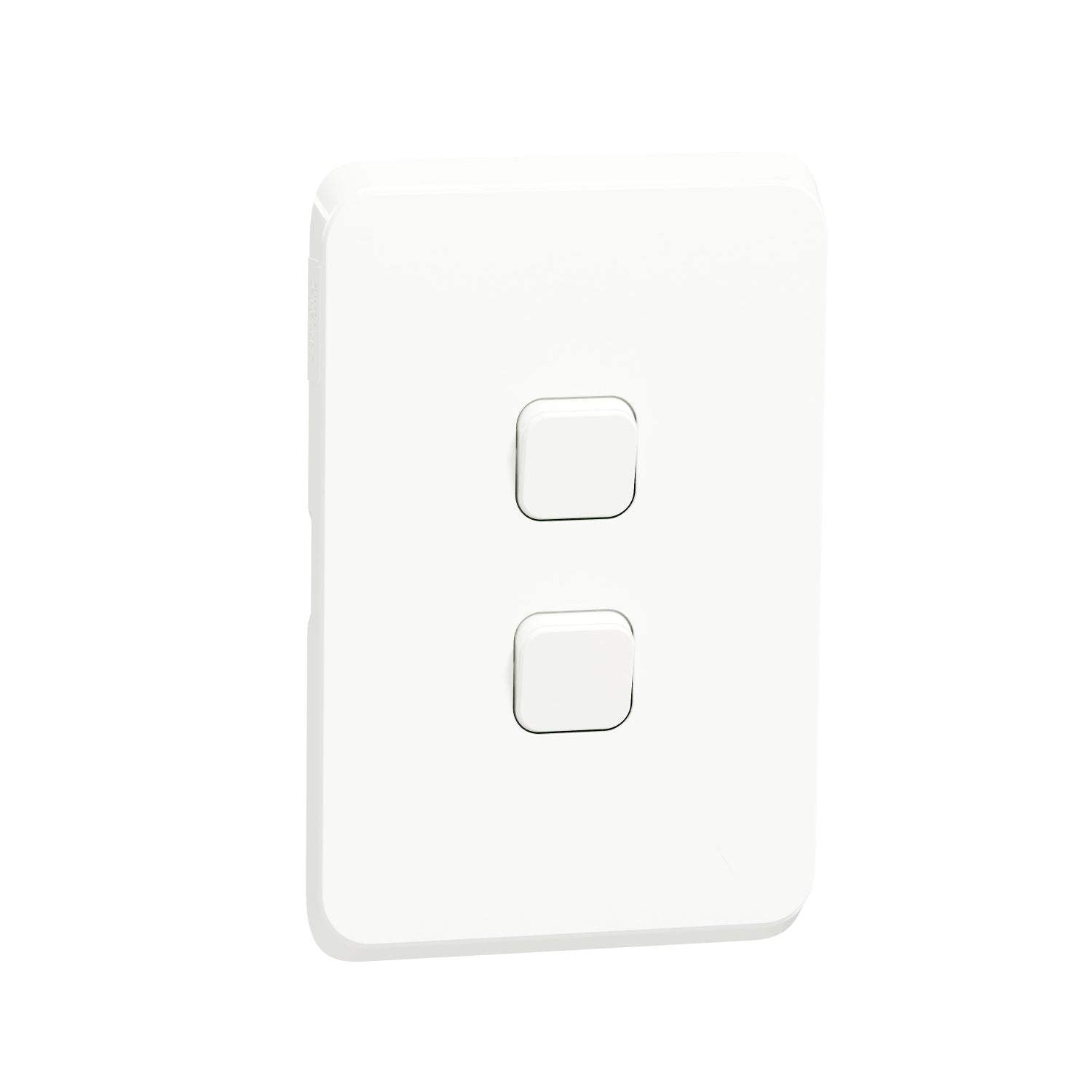 Schneider Iconic 2-Way switch, 2-lever, white, 4x2