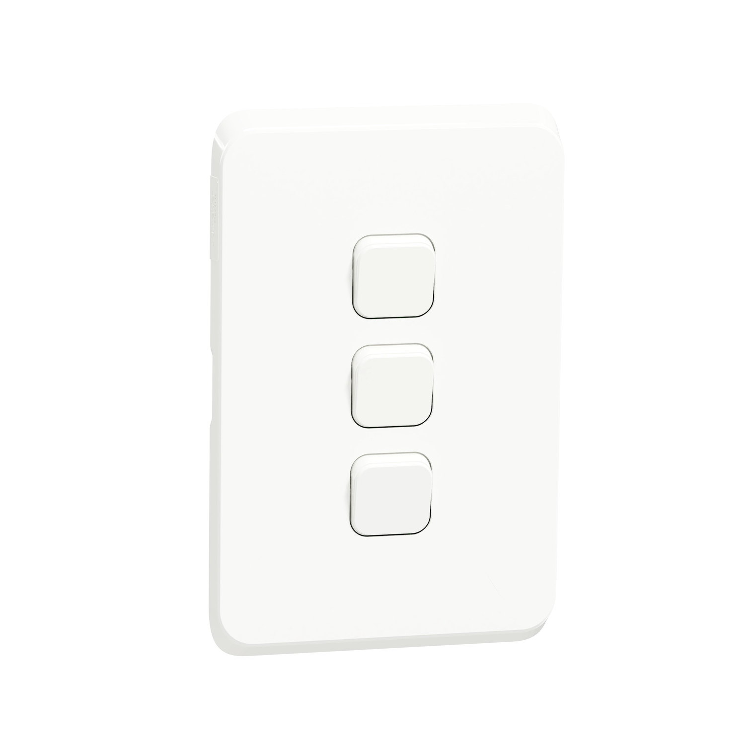 Schneider Iconic Switch, white, 3-lever, 1-way, 250V