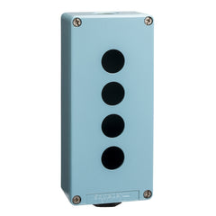 Schneider Empty control station, zinc alloy, blue, 4-hole