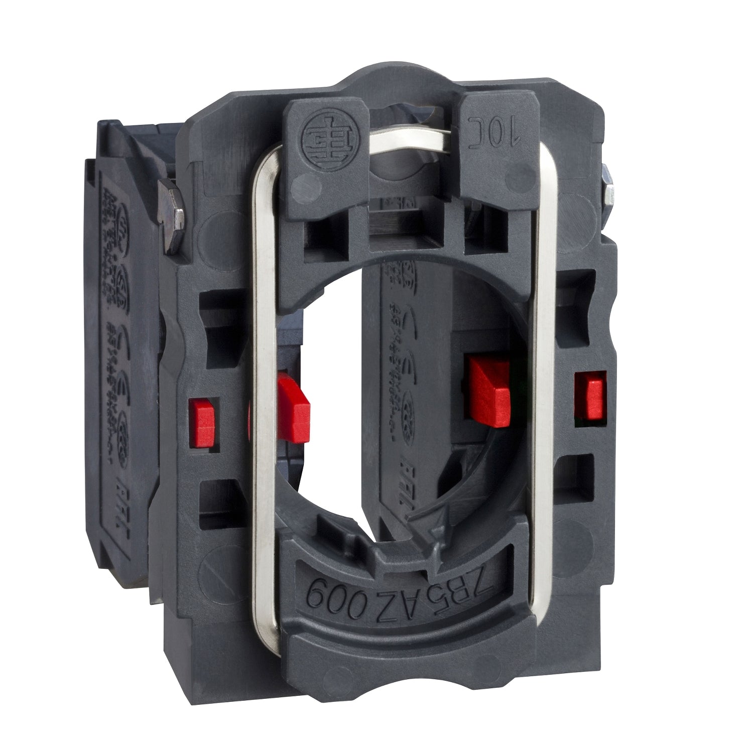Schneider Single contact block, body/fixing collar, 2NC