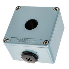 Schneider Empty control station, zinc alloy, blue, 1-hole