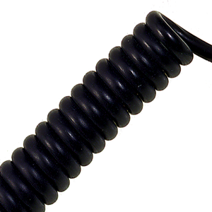 Lapp Unitronic Spiral Coiled cable, PUR, black, 12 x 0.14mm²