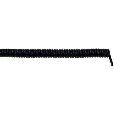 Lapp Unitronic spiral cable, black, 4 x 0.25mm/ 500