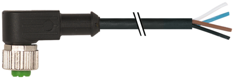 Murr M12 female 90° with cable, 4-pole, 15m Murrelektronik