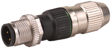 Murr IDC terminal,  M12, male 0°, field-wireable, 4-pole