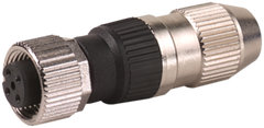 Murr IDC terminal,  M12, female 0°, field-wireable, 4-pole