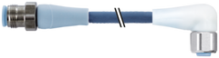 Murr M12 male 0° / M12 female 0° shielded, 4.2m