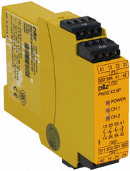 Pilz Safety relay, standalone, 3NO + 1NC, 24VAC/DC, plug-in screw