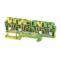 Weidmuller PE terminal, tension-clamp, green/yellow, 4mm², 480A