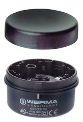 Werma Terminal element for tube mount, black, 12-230VAC/DC
