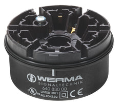 Werma Terminal element, screw, black, 12-230VAC/DC
