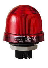 Werma Permanent beacon, red, 12 - 230VAC/DC, 75 x 97mm
