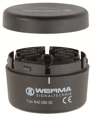 Werma Terminal element, black, 12-230VAC/DC, 70 x 44mm