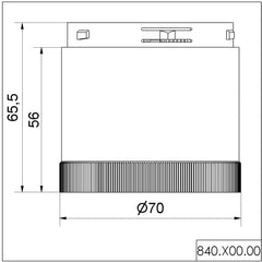 Werma Permanemt light element, green, 12-230VAC/DC, 70x66mm