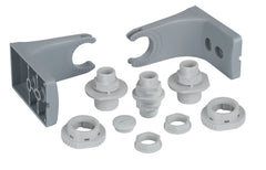 Werma Fixing bow, 2-tier, grey, 35 x 48mm
