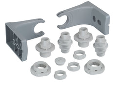 Werma Fixing bow, 3-tier, grey, 35 x 48mm