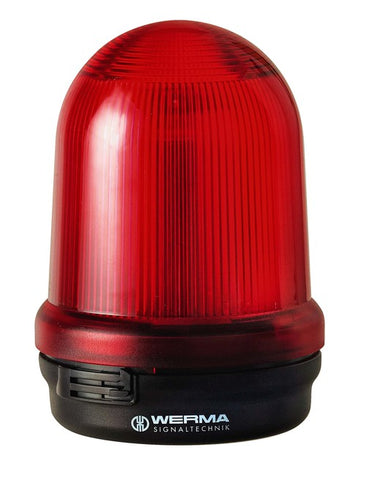 Werma LED Double flash beacon, red, 115 - 230VAC, 98 x 137mm Werma
