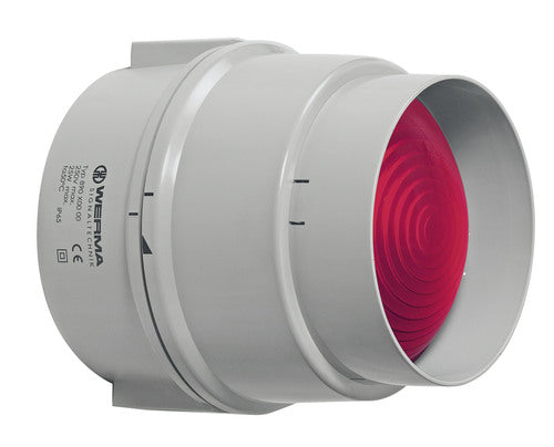 Werma Permanent beacon, red, 12-230VAC/DC