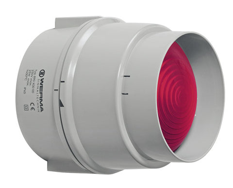 Werma Permanent beacon, red, 12-230VAC/DC