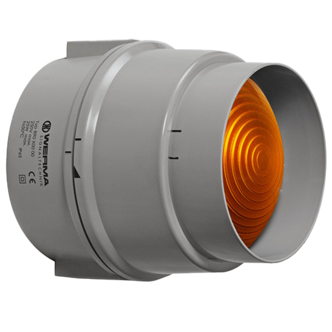 Werma LED Permanent beacon, yellow, 12-230VAC/DC