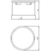 Siemens Siren element, multi-tone, black, 102dB, 24VAC/DC