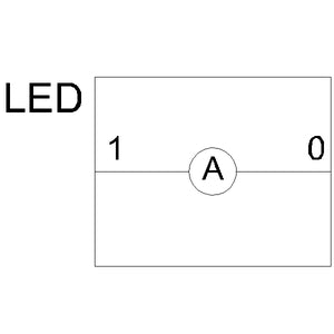 Siemens Continuous light element with integrated LED, red, 230VAC