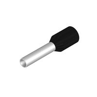 Weidmuller Wire-end ferrule, insulated, black, 8mm
