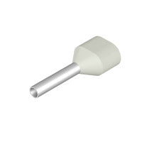 Weidmuller Insulated bootlace ferrules, white, 0.5mm